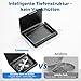 Oralphi Aluminum Retainer Case for Invisalign Aligners, Partial Mouth Guard Case Denture Retainer Container Case Holder with Vent Holes, Slim Orthodontic Aligner Case for Traveling-1 Pack Black