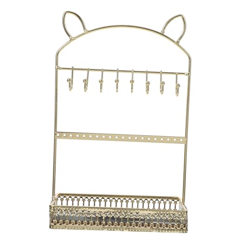 BESPORTBLE Soporte De Almacenamiento De Joyería y Cosméticos Estante Decorativo Hecho De Hierro Forjado Organizador De