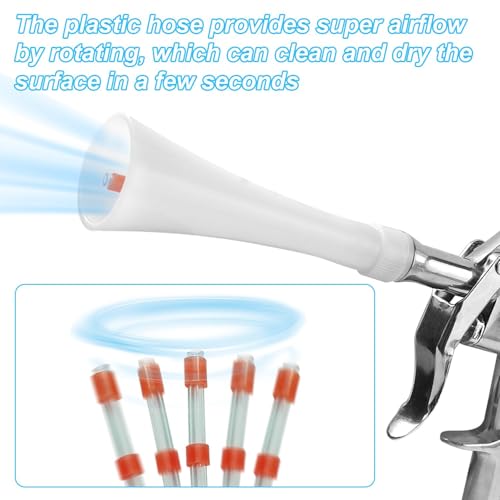 Druckluft Reinigungspistole, Druckluftpistole, Luftpistole Ausblaspistole Druckluft, 6-9,2 Bar Pressluftpistole, Luftdruckpistole, Entfernt sie Effektiv Schmutz Bei der Autoinnenreinigung