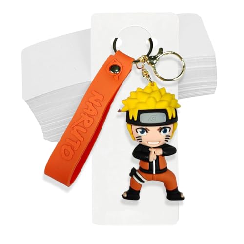 Image of Festiko Keychain Display Cards (White B, Pack of 200 Pcs, 5.9 inch*2 inch), Keyring Display Cards, Jewellery Display Cards