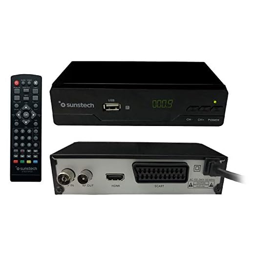 Sunstech - DTB210HD2. Descodificador Digital TDT HD , Color Negro