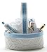 International Miniatures by Classics Dollhouse Miniature Bath Accessory Basket, Blue Ribbon