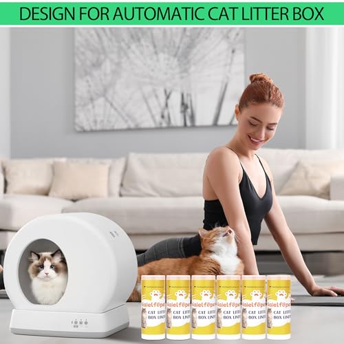 Forros de caixa de areia para gatos 120 unidades 45,7 cm x 32 cm, sacos de lixo substituídos adequad