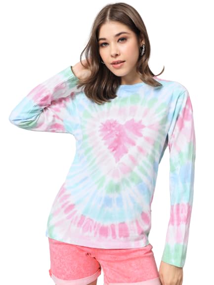 THE DRY STATEWomens Cotton Round Neck Tshirt (M, MULTICOLOR4)