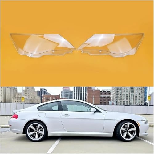 Vitre de phare avant gauche pour BMW Série 6 E63 E64 transparente - 3