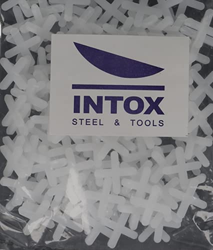 INTOX Fliesenkreuze 200 Stück weiss 4,0mm breit zum Fliesen verlegen