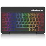 【Compatibilité étendue】Ce clavier sans fil est un choix parfait pour iPad, PC, tablette, smartphone, Windows, iOS et Android. (Remarque : Ce clavier n'est pas compatible avec les ordinateurs portables Apple.)