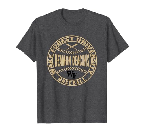 Wake Forest Demon Deacons Baseball Homerun Dark Heather T-Shirt