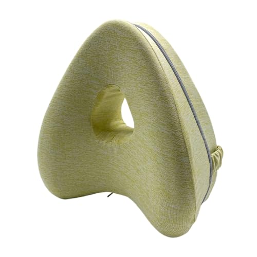 NJIEzhao Almofada Smoothly Spine Alignment para aliviar a dor da anca e ciática almofada pernas dormir (Lemon Yellow)
