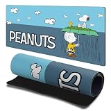 Head Case Designs Licenza Ufficiale Peanuts Charlie, Snoopy, Woodstock Grafici 23.62 x 11.81 x 0.12 Inches (600 x 300 mm) - L Tappetino per Mouse E Scrivania da Ufficio per Giochi Tastiera PC