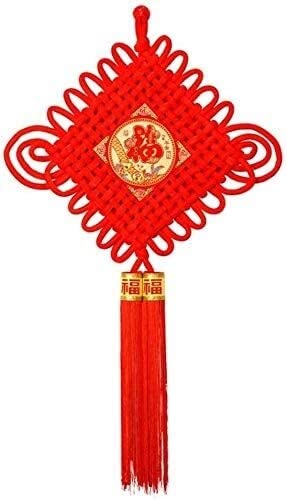 Nœuds chinois en soie satinée haut de gamme avec grand pompon fait main