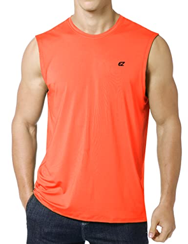 Image of EZRUN Men's Workout Sleeveless Shirts Quick Dry Muscle Swim Shirt Gym Fitness Running Beach Tank Tops