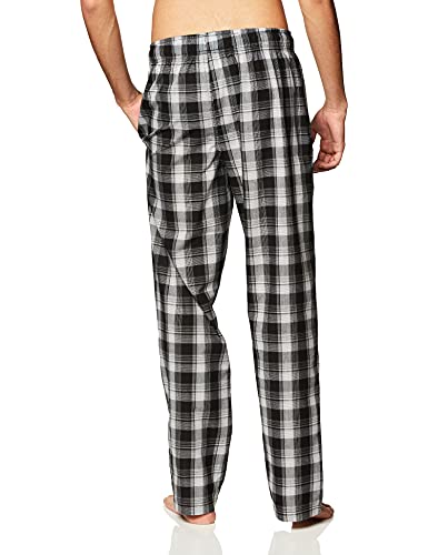 Fruit of the Loom Men's Woven Sleep Pajama Pant, Ebony, 6XL3
