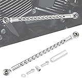 ANONEMOTO Gear Shifter Linkage Chrome Shift Linkage Motorcycle Compatible for Harley Davidson 1986-2024 Softail Dyna Fatboy Street Glide Electra Glide Road Glide Road King Tri Glide