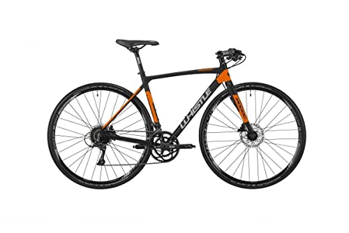 freni Hydraulic disc HD-R290 WHISTLE Nuova bici da strada modello 2021 MODOC FLAT B SORA colore NERO/ARANCIO misura M