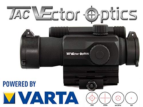 Vector de Punto Rojo Optics Reddot Visera Tempest 1 x 35 Aspecto de Objetivo con Picatinny/Weaver Rail Montaje
