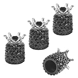 [Facile à installer] : le capuchon de pneu en cristal de couronne de voiture est facile à installer et peut être serré directement à la main sans autres outils. Il peut protéger efficacement la valve du pneu et empêcher l'eau, la poussière ou le sable de pénétrer dans le pneu.