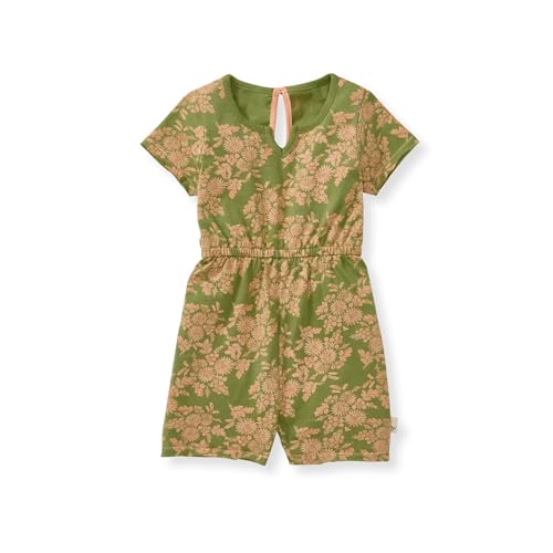 Image of Burt's Bees Baby Baby Girls Romper, 100% Organic Cotton One-piece Shortall and Layette Set Girl Outfit