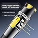Visual Fault Locator,100-120KM Fiber Optic Cable Tester Meter, VFL Red Light Pen Light Source Testers(Black)