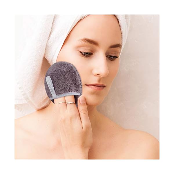 SUNLAND-Reusable-Makeup-Remover-Pads-for-FaceEyes-Lips-Microfiber-Face-Cleansing-Gloves-Washable-Makeup-Remover-Cloth-with-Laundry-Bag-Rounds-Pads SUNLAND Reusable Makeup Remover Pads for Face,Eyes,Lips Microfiber Face Cleansing Gloves Washable Makeup Remover Cloth with Laundry Bag Rounds Pads