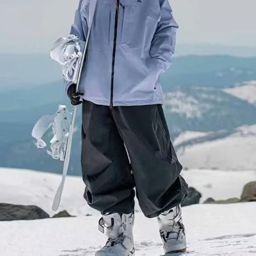 Pantalon de snowboard ample et résistant imperméable pour ski double planche DYRBF