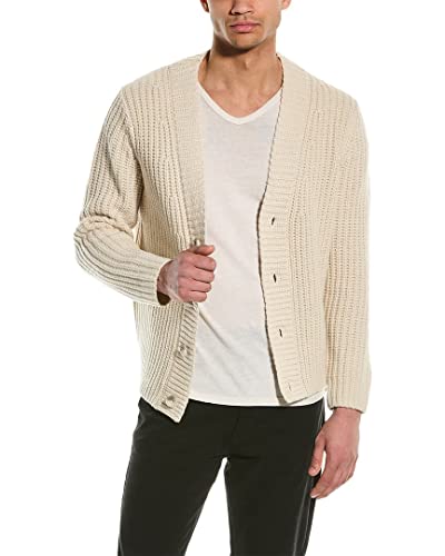 Vince Mens Heirloom Wool & Cashmere-Blend Cardigan, Xl, White #TOP24