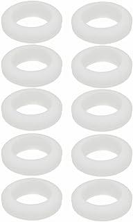 Tool parts 10pcs Double Side Rubber Grommet Eyelet Ring Wire Gasket White 25mm Inner Dia
