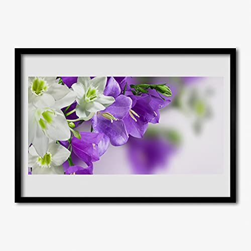 Cadre photo salon et chambre avec affiche fleurs et plantes sauvages