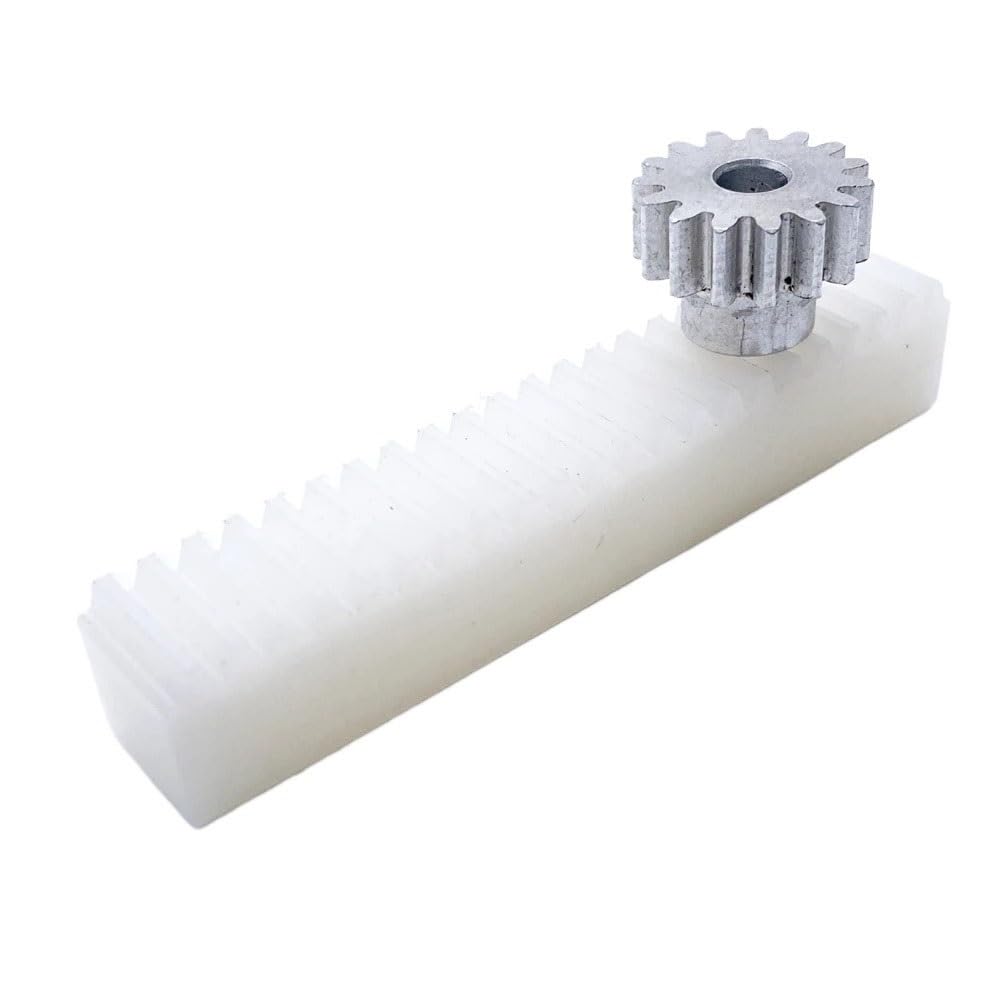 Cylindrical Drive 1pcs 1 Module 15 Teeth Spur Gear with 70mm Gear Rack 15T 5mm Bore Aluminum Gear Plastic Nylon Rack DIY Lifting Toy Parts Rack Machinery
