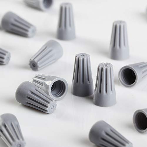 1000 PCS Gray 22-16 Gauge Twist On Wire Gard Connectors Conical Nuts Barrel Screw US