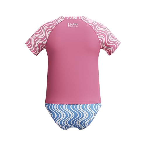 Image of Speedo Girl's Uv Swim Shirt Short Sleeve Rashguard Set