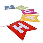 Fecedy Colorful Happy Birthday Banner Bunting for Birthday Party Decorations - Image 5