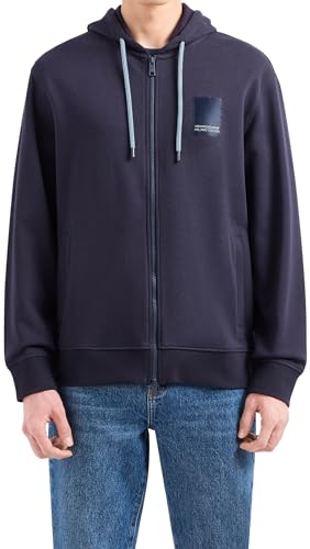 Armani Exchange Men's Milano Edition Full Zip Hoodie with Logo Patch2