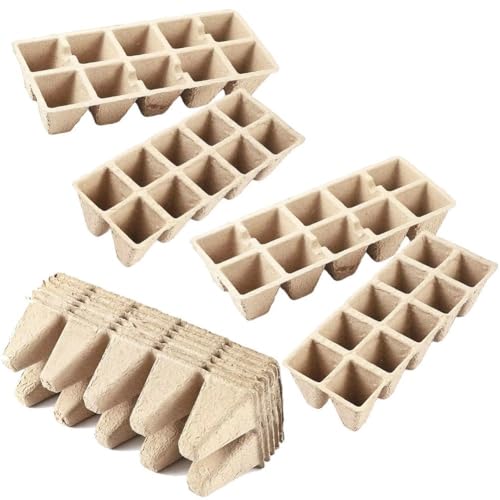 Lpitoy 10 Stück Biologisch Abbaubare Anzuchttöpfe