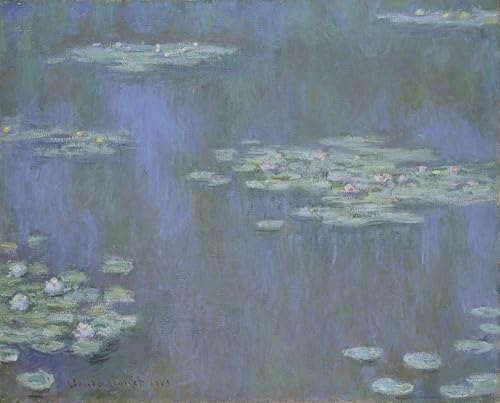 Tableau Toile Les Nymphéas de Claude Monet SERENDIPITP Affiche d'Art Décoration Murale 60x90cm