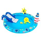 COSTWAY Piscina Infantil Hinchable, 188 x 153 x 63 cm