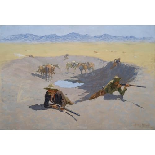 Toile enroulée pour le trou d'eau Remington ARTICULOZY 101,6x152,7 cm tableau décoration murale