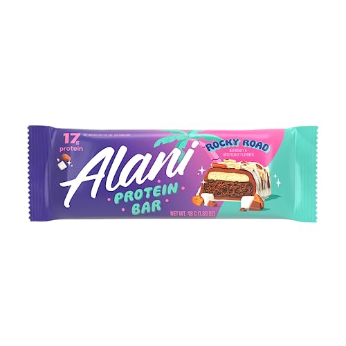 Alani Nu Protein Bars ROCKY ROAD | High Protein Gluten-Free Bars | 16g Protein | Low-Sugar (7G) Low-Carb Healthy Snacks | 12 Individually Wrapped Bars - Thumbnail 7
