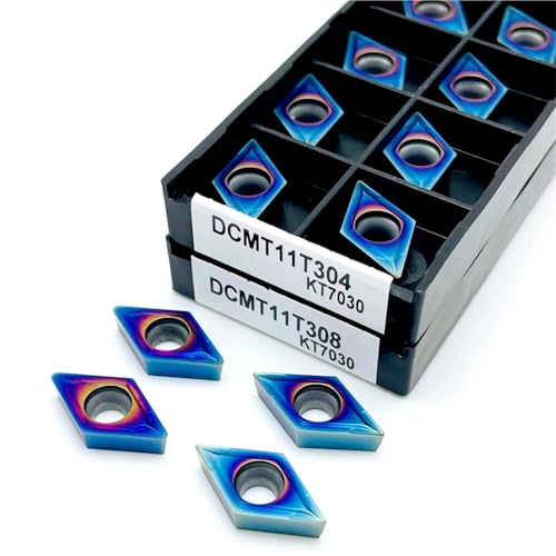 10 piezas insertos DCMT11T304 carburo para torneado miniatura 6