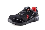 Safety Jogger ECOLOBI S1P Low TLS - Zapatillas de seguridad, Negro , 47 EU Ancho