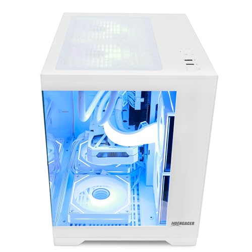 Image of Gaming PC, AMD Ryzen 7 5700X, GeForce RTX 5060 TI 8G, 32GB DDR4 RAM, 1TB NVMe + 1TB SATA SSD, 240mm AIO & Software Controlled ARGB Fans, Windows 11 Desktop Computer, White