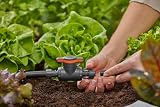 Gardena System Micro-Drip zawór regulacyjny i odcinający 13 mm (1/2 cala): Proste odcinanie rur i bezstopniowa regul. przepływu wody, akcesoria do rur instal.h i rur kropl. (13207-20)