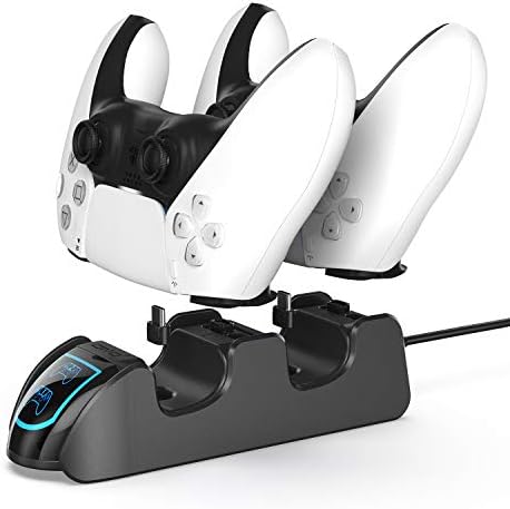 OIVO PS5 Controller Charger Station for Playstation 5 PS5 Controller, PS5 Controller Charging Dock, Charger Docking Station with 4 USB-C Type Adapter image 2