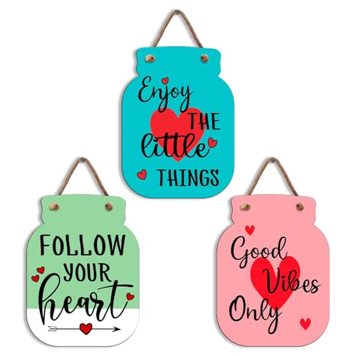 Image of Zesta Wooden Wall Hanging Decorative Items /Hanging Home Wall Decor Items /MDF Decoration Items for Home /Cute Wall Art For Living Room /Home Decor Items Living Room (JAR-05)