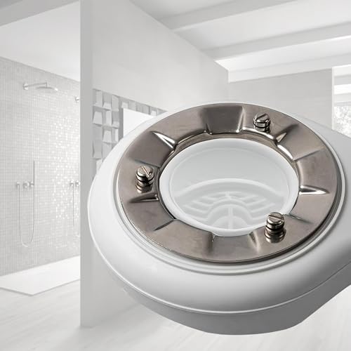 Haarsieb/Haarsiebeinsatz dusche，2 Stück Duschablauf Siphon Rohrstück Sieb，Ø 60 mm Durchmesser Sieb，Haarfilter abfluss passend für die Tempoplex Modell 6960, 6961, 6962, 6963
