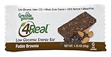 Granola Gourmet 4Real Low Glycemic Energy Bars - Fudge Brownie, 10-Count Bars