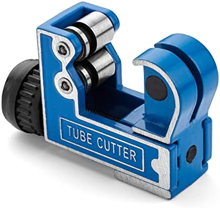 Loreso Copper Pipe Tubing Cutter - Mini Tube Cutter for 1/8" 1/4" 1/2" to 1 1/8" Inches For Copper Brass Aluminum & Thin Stainless Steel Pipes (3-28mm) OD- Mini