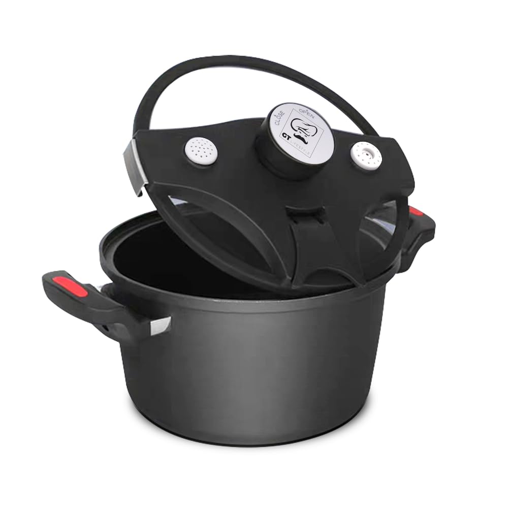 Olla de Cocción Lenta 5L - Olla de Hasta 8 Comensales - Temperatura constante 105°C. Compatible con Cocina de Gas, Eléctrica, Inducción. Revestimiento antiadherente. Ahorra energía. Vital Tools