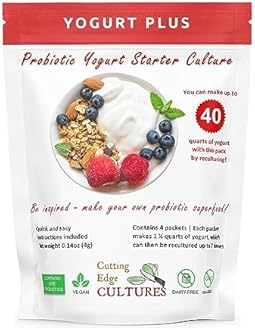 Cutting Edge Cultures Yogurt Plus Probiotic Yogurt Starter 4 grams 4 Packets