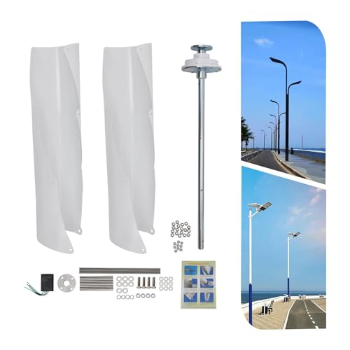 Turbina aerogeneradora 24V 400W eficiente con generador eólico de eje vertical 4